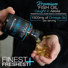 Gélule Omega-3 SmarterVitamins sur fond blanc
