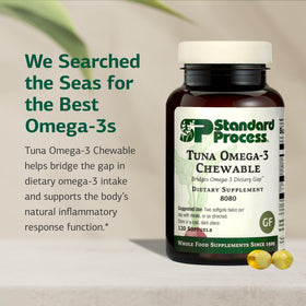 Gélule Omega-3 Standard Process, gros plan