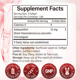 Gélule Rshoiw Astaxanthin 12mg à côté du flacon