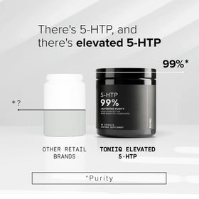 Gélule Toniiq 5-HTP montrant la taille et la couleur