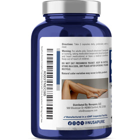 Gélule végétale du Complexe Diosmine NusaPure 1000mg