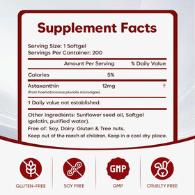 Gélule Wvnscl Astaxanthin 12mg vue de face