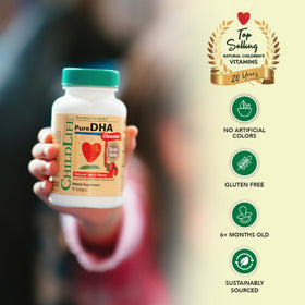 Gélules à mâcher DHA Pur pour enfants de CHILDLIFE ESSENTIALS, vue latérale
