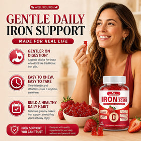 Gélules à mâcher Wellnourish dans la main d'un utilisateur
