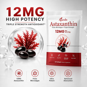 Gélules Aiwevon Astaxanthine 12mg en présentation
