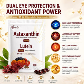 Gélules Aiwevon Astaxanthine sur une table