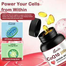 Gélules Aiwevon CoQ10 200mg avec extrait de poivre noir