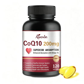 Gélules Aiwevon CoQ10 200mg en boîte, vue de face