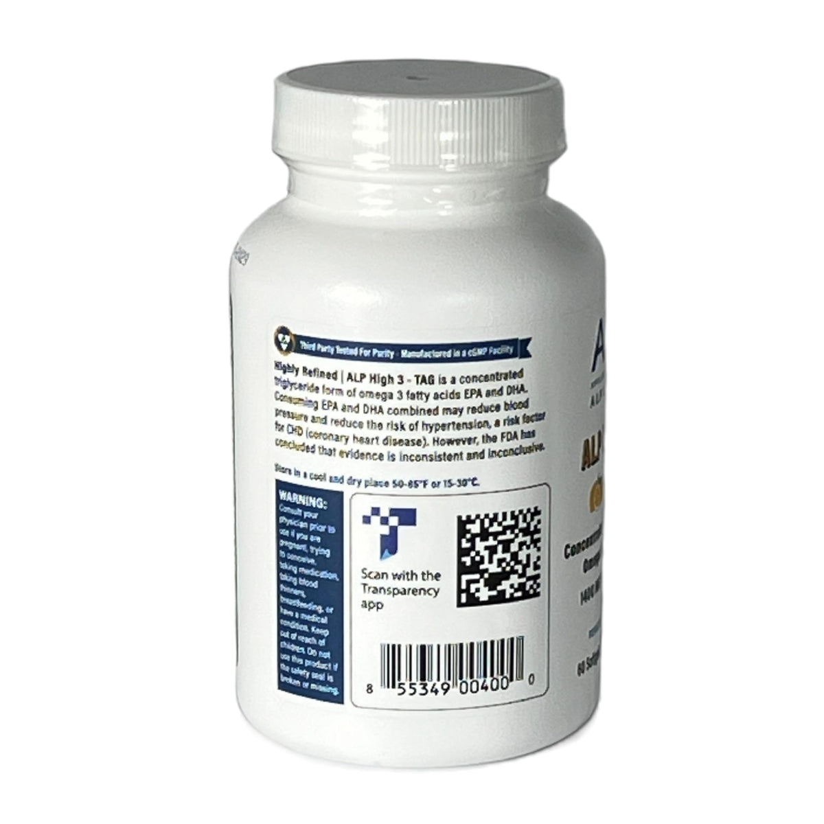 Gélules ALP High-3 Omega 3 avec goût citron
