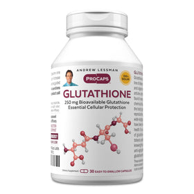 Gélules ANDREW LESSMAN L-Glutathione 250 mg vue avant