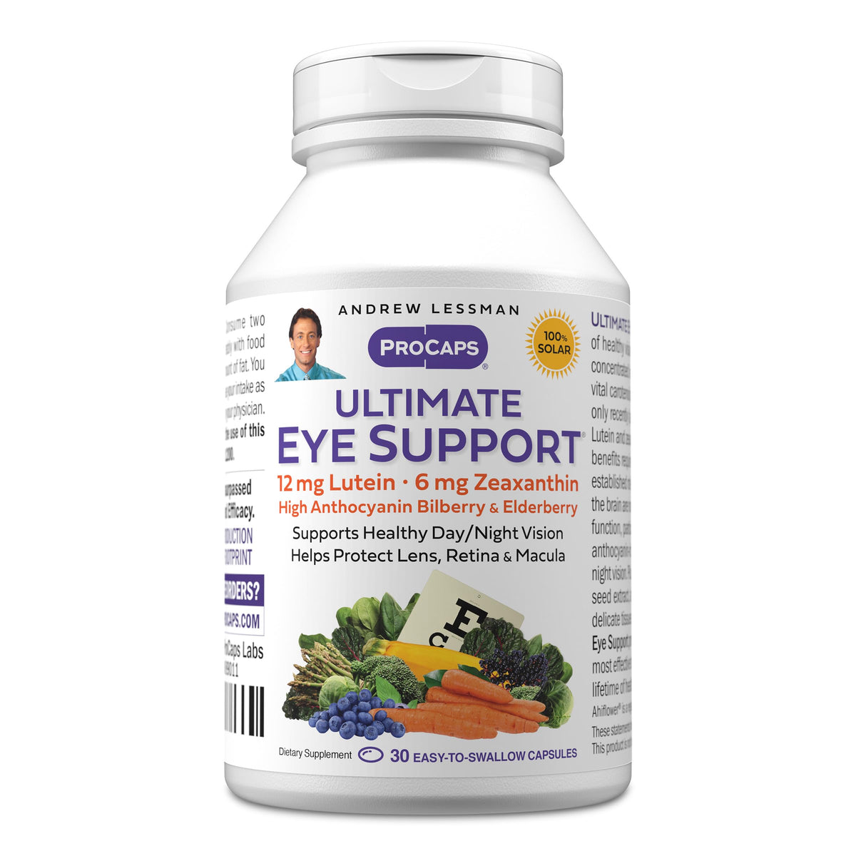 Gélules ANDREW LESSMAN ProCaps Ultimate Eye Support vue de face