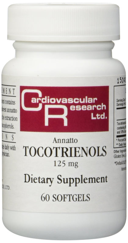 Gélules Annatto Tocotrienols 125 mg d'Ecological Formulas, vue avant