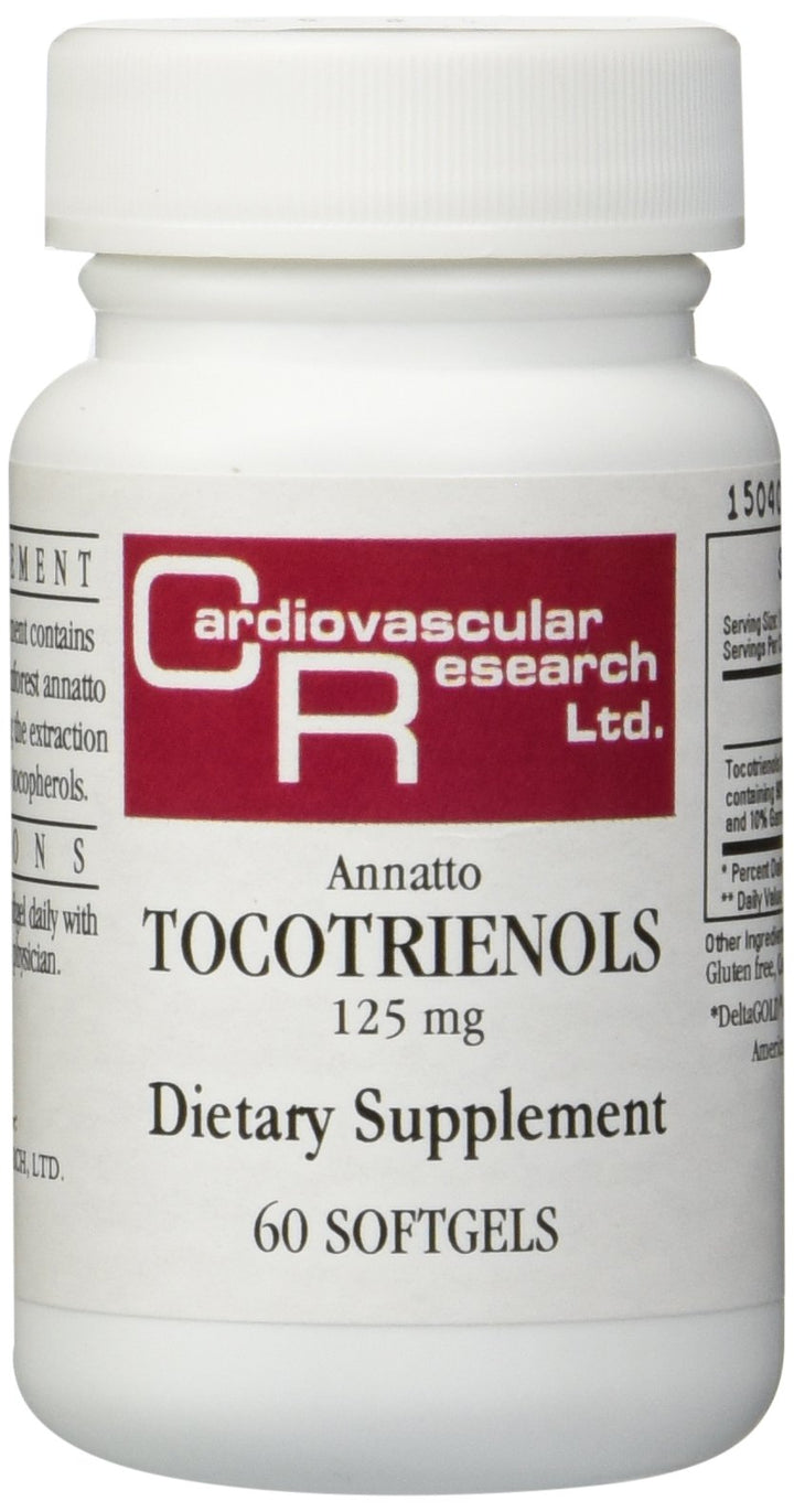 Gélules Annatto Tocotrienols 125 mg d'Ecological Formulas, vue avant