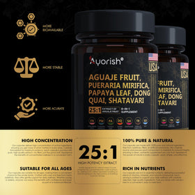 Gélules Ayorish Aguaje 1000mg avec des ingrédients