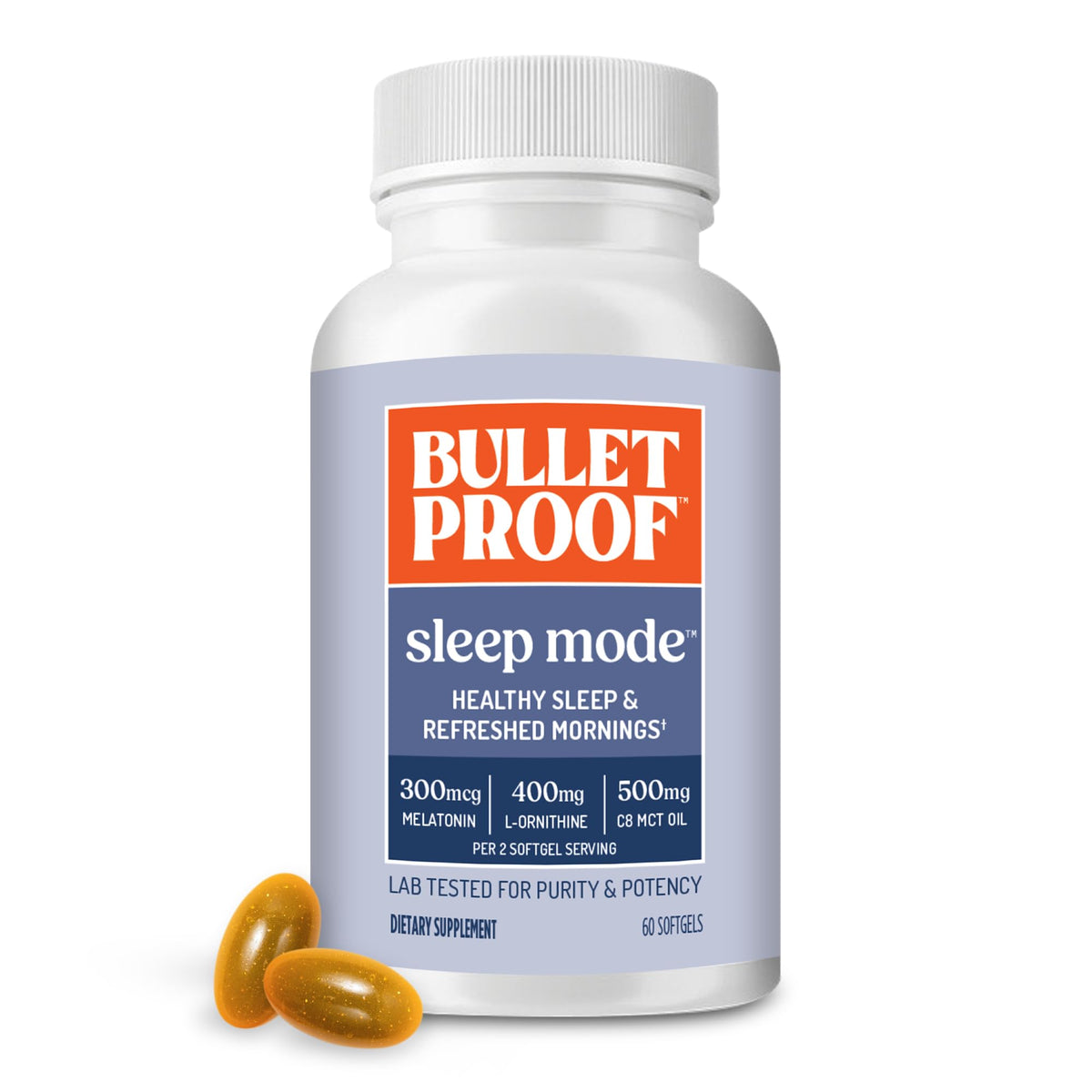 Gélules Bulletproof Sommeil Mode 60 gélules, vue de face
