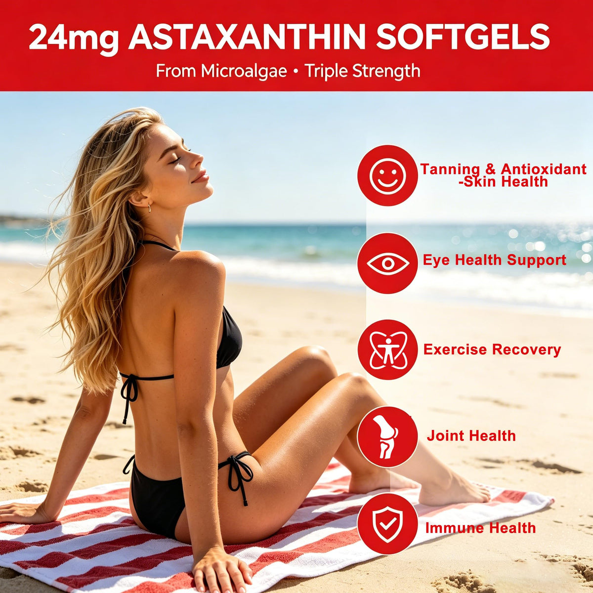 Gélules CARE GIFT Astaxanthine 24mg en main