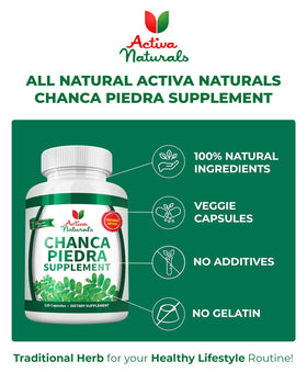 Gélules Chanca Piedra Activa Naturals avec des ingrédients naturels