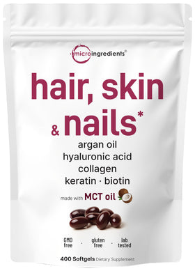 Gélules Cheveux, Peau et Ongles Micro Ingredients 400 gélules