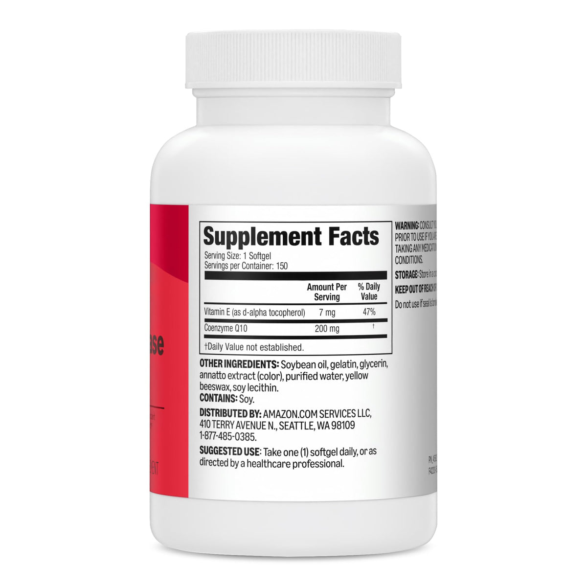 Gélules CoQ10 Basics 200 mg à côté d'un verre d'eau