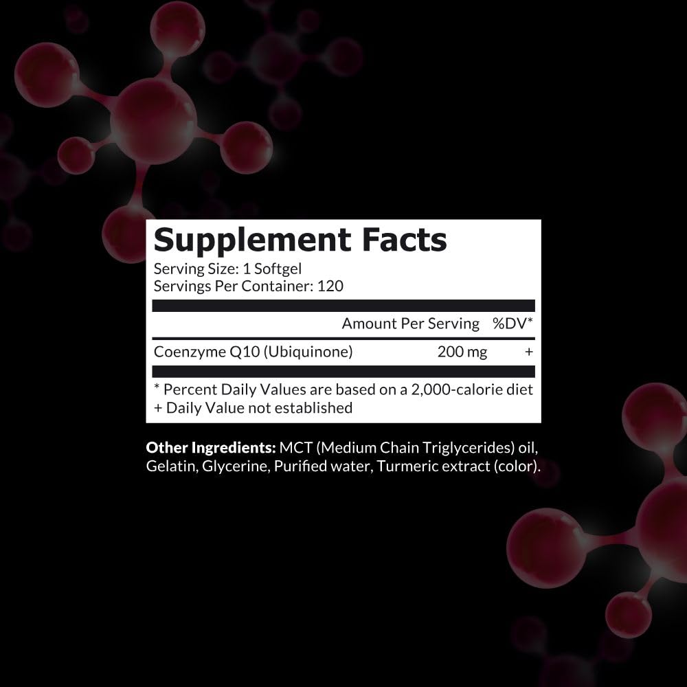Gélules CoQ10 Ubiquinone 200mg d'Intelligent Labs, vue de côté