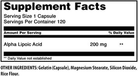 Gélules d'Acide Alpha-Lipoïque 200 Mg présentées sur une table