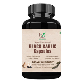 Gélules d'ail noir vieilli Bhumi Organic 500 mg vue avant