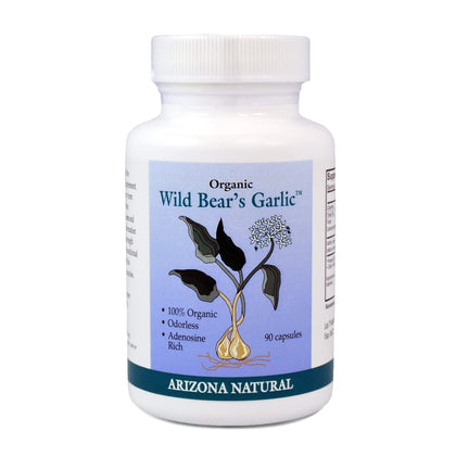 Gélules d'Ail Sauvage Arizona Natural 235 mg, vue de face