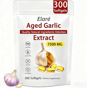 Gélules d'ail vieilli ELARE 7500 mg - vue de face