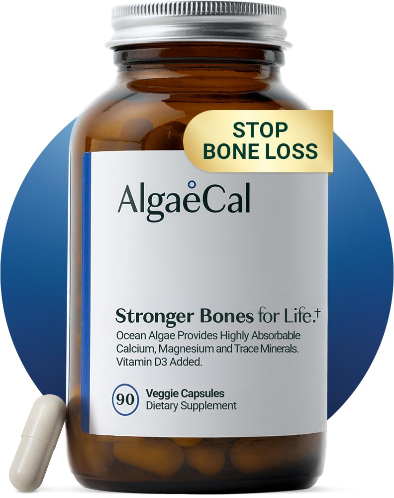 Gélules d'ALGAECAL complément alimentaire calcium végétal vue de face
