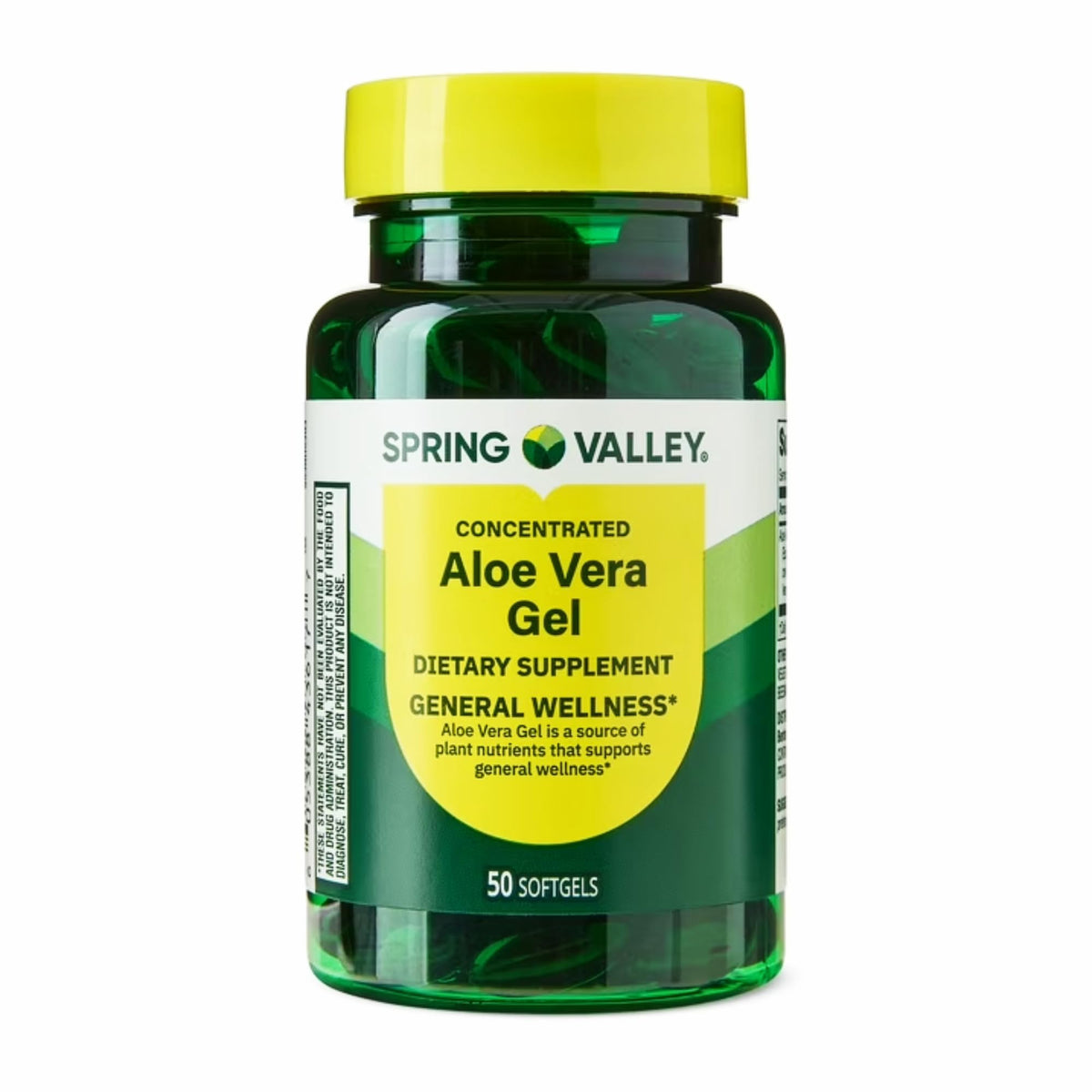 Gélules d'Aloe Vera douce - 50 unités, vue de face