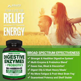 Gélules d'Arazo Nutrition Multi-Enzymes dans une main