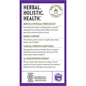 Gélules d'Ashwagandha Bio New Chapter avec des ingrédients naturels