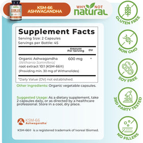 Gélules d'Ashwagandha KSM-66 sur une table