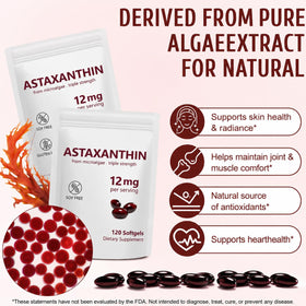 Gélules d'Astaxanthin 12mg de NenMaoKeNu dans un bol