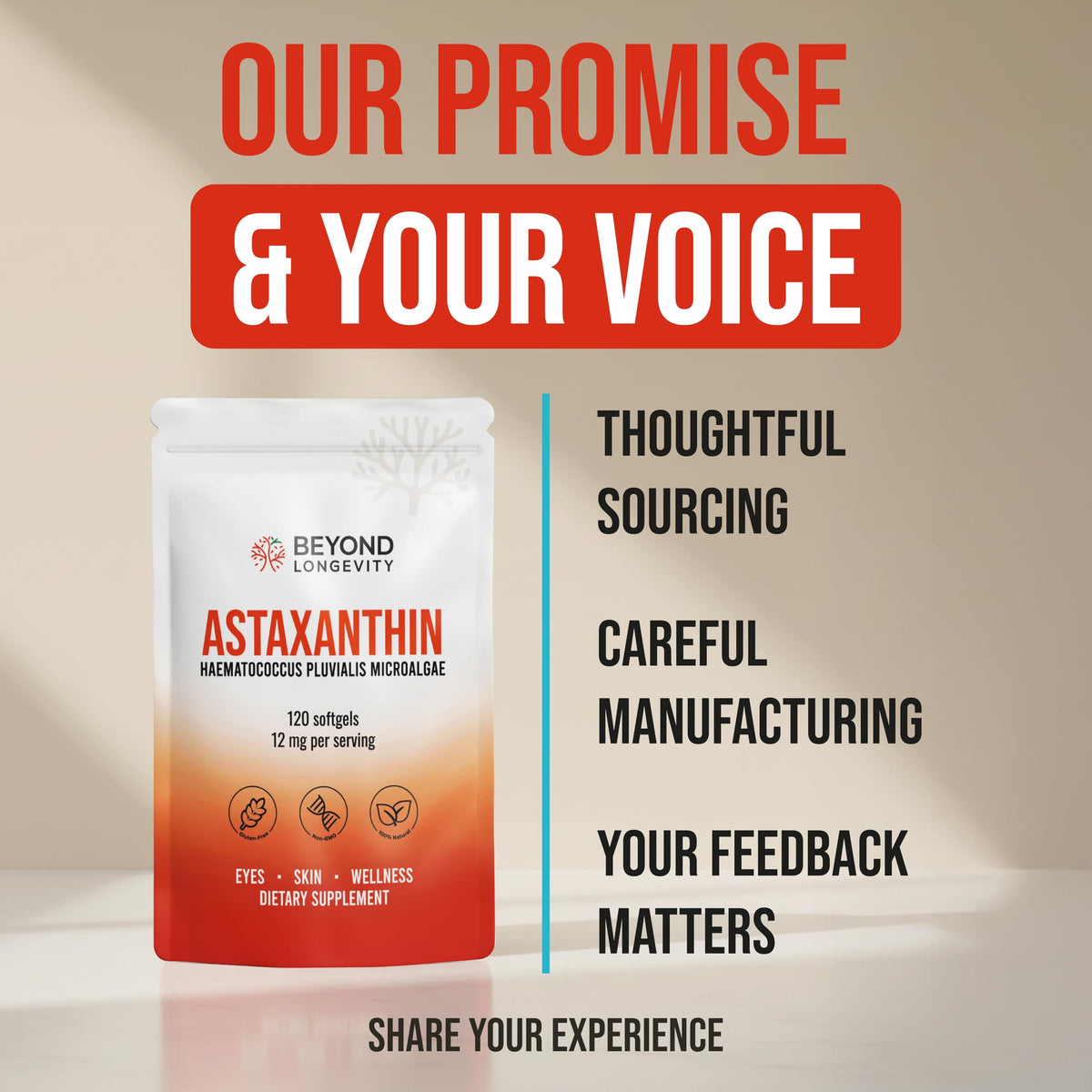Gélules d'Astaxanthin 12mg sur une main