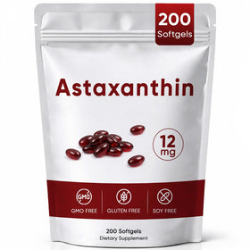 Gélules d'Astaxanthin Awjsde 12mg en flacon de 200 gélules