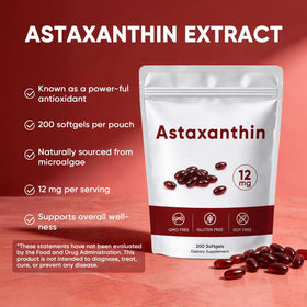 Gélules d'Astaxanthin Awjsde à côté d'un carnet et un stylo