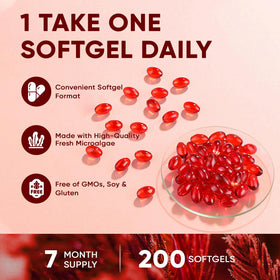 Gélules d'Astaxanthin Awjsde avec des légumes frais