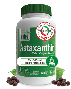 Gélules d'Astaxanthine 12mg Health Thru Nutrition, vue de face