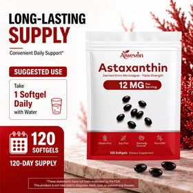 Gélules d'astaxanthine Aiwevon dans une main