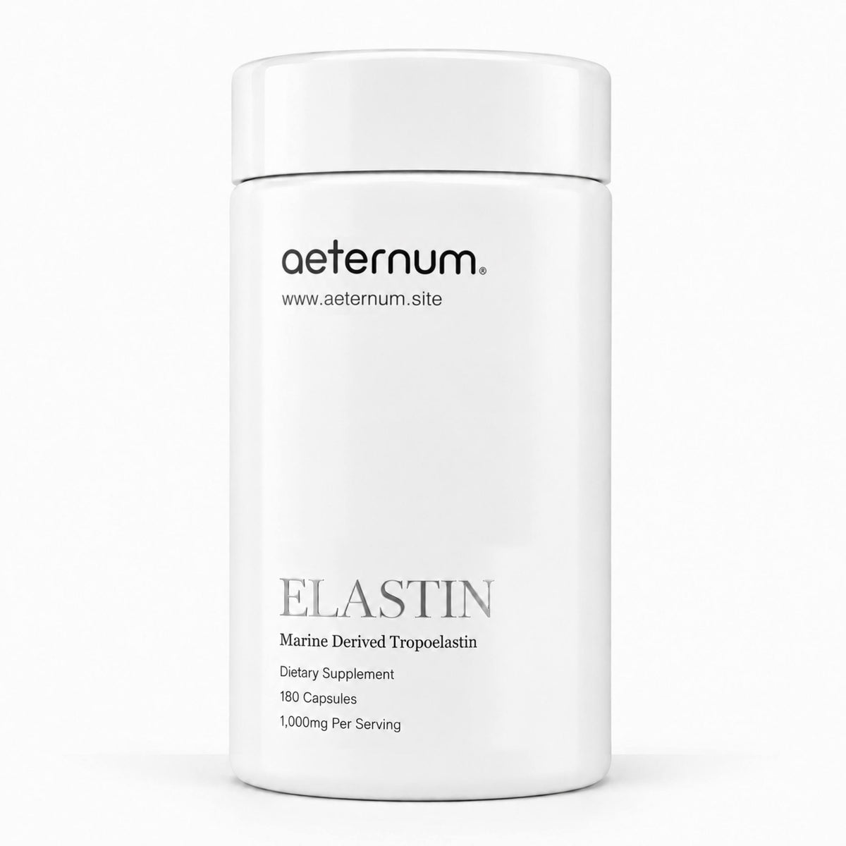 Gélules d'élastine marine aeternum 500mg face avant