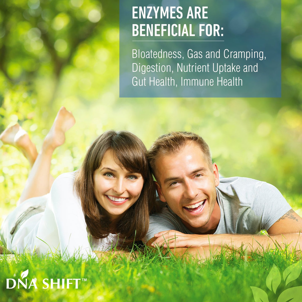 Gélules d'enzymes daily DNA SHIFT dans une cuillère
