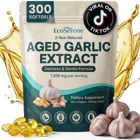 Gélules d'extrait de ail vieilli ECOSERENE 7500mg en vue de face