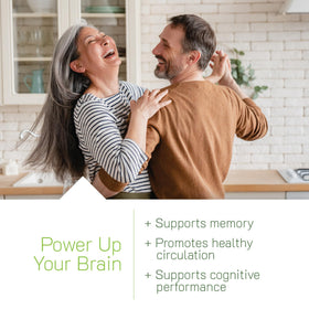 Gélules d'extrait de Ginkgo Biloba d'Irwin Naturals avec ingrédients visible
