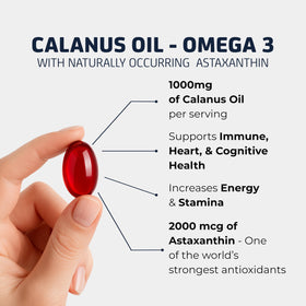 Gélules d'huile Arctic Ruby Omega 3 avec des ingrédients naturels
