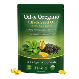 Gélules d'huile d'origan et de nigelle TryMee vue de face