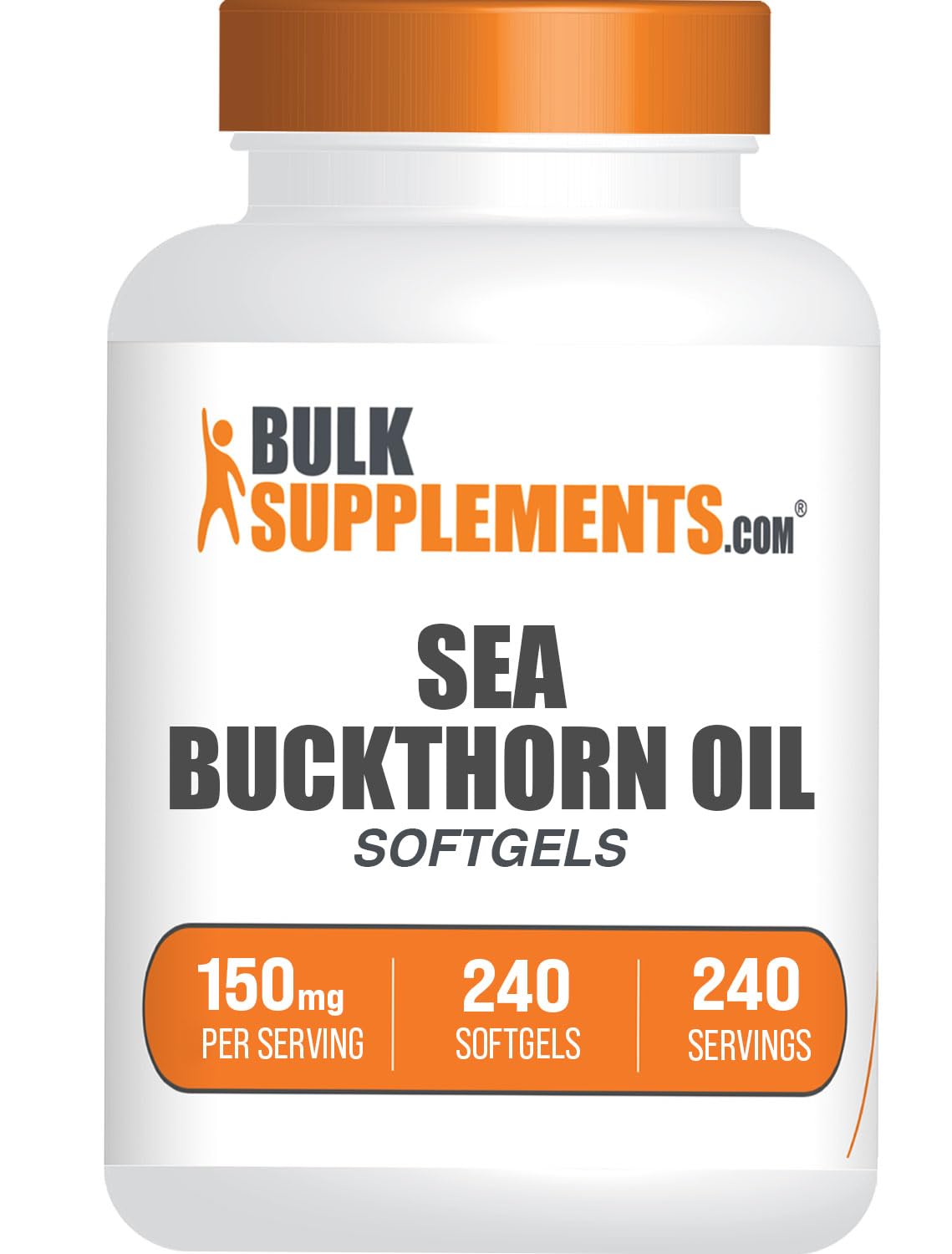 Gélules d'huile de baies de goji BulkSupplements en bouteille