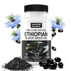 Gélules d'huile de graines noires GlowRoot 800mg, boîte de 60