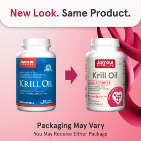 Gélules d'huile de krill Jarrow Formulas en vue rapprochée