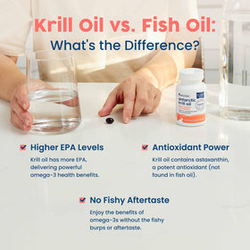 Gélules d'huile de krill NativePath sur une cuillère